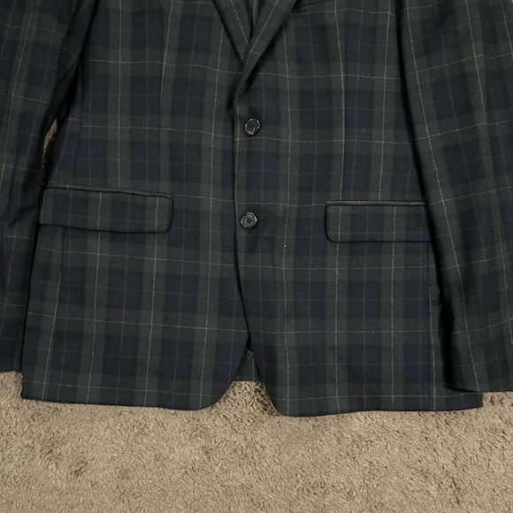 Polo Ralph Lauren Men’s Green/Blue Checkered Blazer SZ 41R - Picture 5 of 12